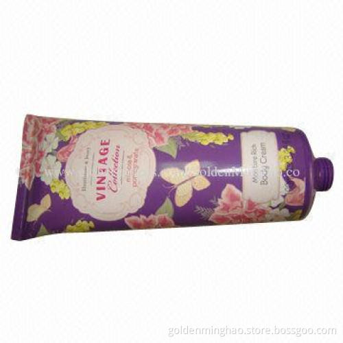 Plastic packaging tube for body cream, capacity of 100mL